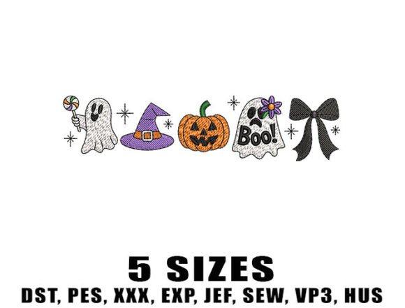 Kawaii Pumpkin Ghost Embroidery Review