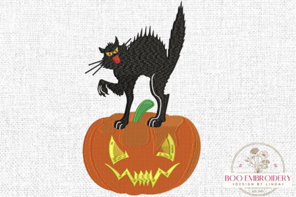 Review: Black Cat on Pumpkin Embroidery Design