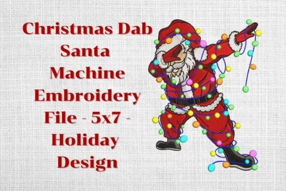 Review: Christmas Dab Santa Embroidery Design