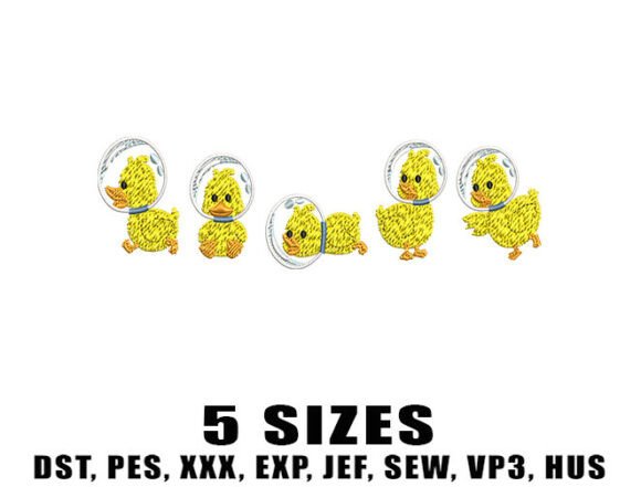 Review: Cute Duck Astronaut Embroidery Designs for Apparel