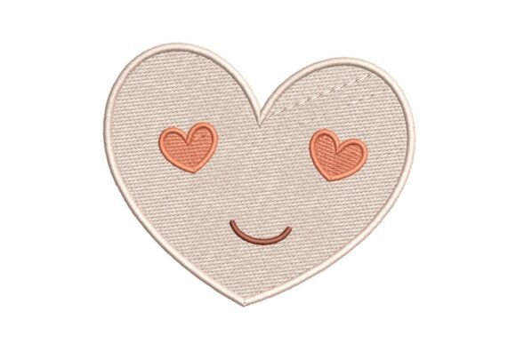 Review: Cute Heart Face Embroidery Design