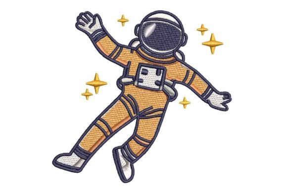 Review: Floating Astronaut with Stars Embroidery Design