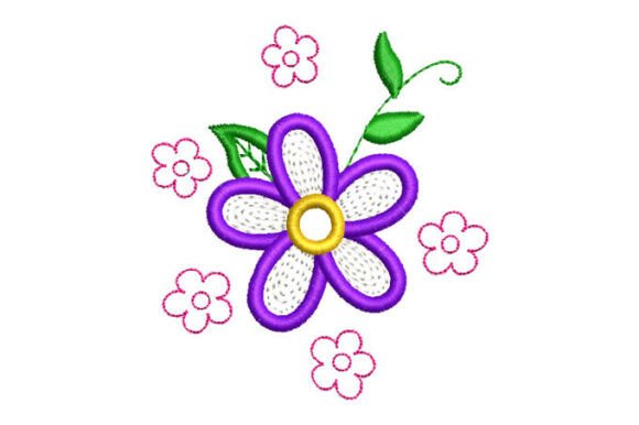 Review: Flowers with Green Leaves Embroidery Design