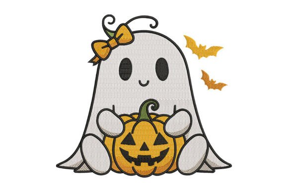 Review: Ghost and Pumpkin Machine Embroidery for Merch