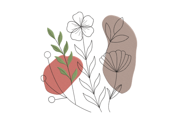 Review: Modern Abstract Leaf Floral Embroidery