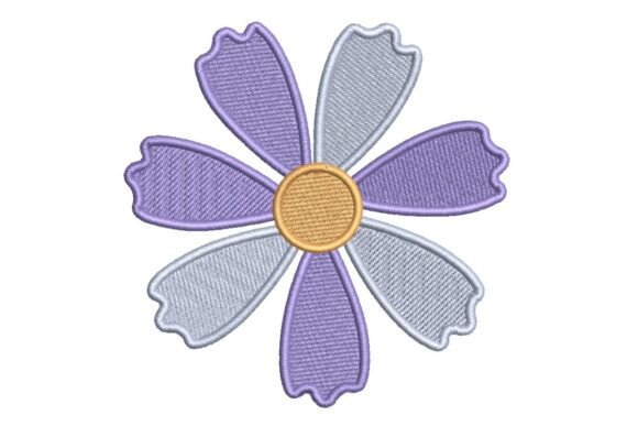 Review: Purple and White Daisy Embroidery Design