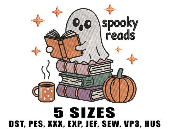 Review: Spooky Reads Embroidery Design for Crafters