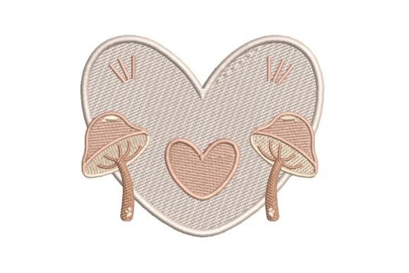 Review: Whimsical Mushroom Heart Embroidery Design