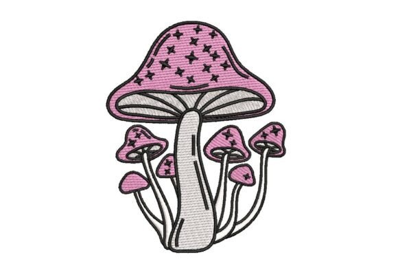 Review: Whimsical Pink Spotted Mushrooms Design