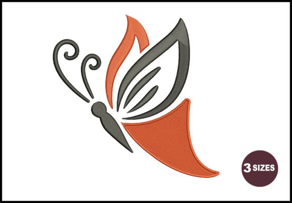 Reviewing Elegant Abstract Butterfly Embroidery