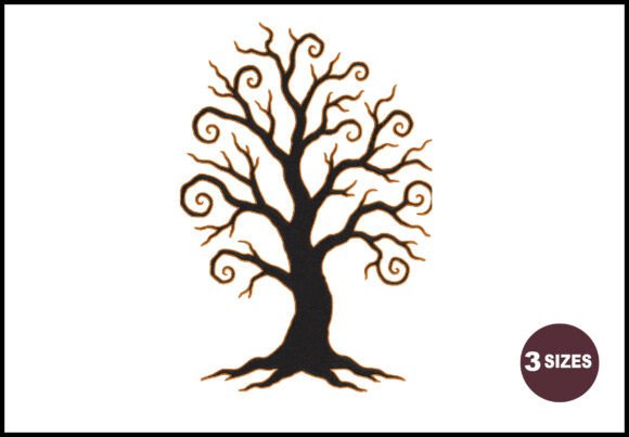 Reviewing Spooky Tree Embroidery for Etsy Shops