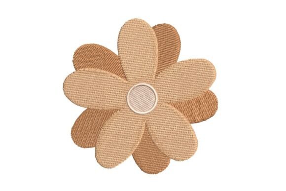 Reviewing the Earthy Toned Daisy Embroidery Design