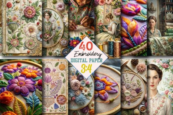 Reviewing the Embroidery Junk Journal Page Kit