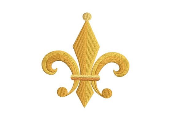 Reviewing the Golden Fleur-de-Lis Embroidery Design