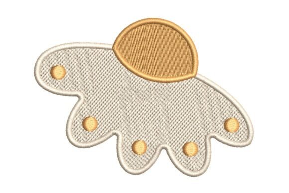 Reviewing the Stylized Flower Cloud Embroidery Design